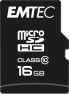 Emtec Classic R20/W12 microSDHC 16GB Kit, Class 10