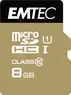 Emtec Gold+ R85/W16 microSDHC 8GB Kit, UHS-I U1, Class 10