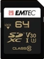 Emtec SpeedIN Pro R95/W85 SDXC 64GB, UHS-I U3, Class 10