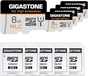 Gigastone 10x High Endurance R85/W15 microSDHC 8GB Kit, UHS-I U1, Class 10, 5er-Pack