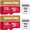 Gigastone 4K Game Pro R120/W80 microSDXC 128GB Kit, UHS-I U3, A2,...