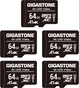 Gigastone 4K UHD Video R90/W20 microSDXC 64GB Kit, UHS-I U3, A1, ...