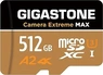 Gigastone Camera Extreme MAX R160/W130 microSDXC 512GB Kit, UHS-I U3, A2, Class 10