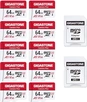 Gigastone Camera Plus R95/W35 microSDXC 64GB Kit, UHS-I U1, A1, C...