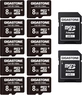 Gigastone Full HD Video R85/W15 microSDHC 8GB Kit, Class 10, 5er-Pack