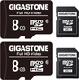 Gigastone Full HD Video R85/W15 microSDHC 8GB Kit, Class 10, 2er-Pack