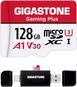 Gigastone Gaming Plus R100/W50 microSDXC 128GB Kit, UHS-I U3, A1, Class 10
