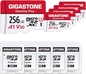 Gigastone Gaming Plus R100/W60 microSDXC 256GB Kit, UHS-I U3, A1, Class 10, 5er-Pack