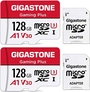 Gigastone Gaming Plus R100/W50 microSDXC 128GB Kit, UHS-I U3, A1,...