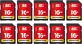 Gigastone R80 SDHC 16GB, UHS-I U1, Class 10, 10er-Pack