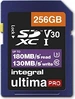 Integral ultima PRO R180/W130 SDXC 256GB, UHS-I U3, Class 10