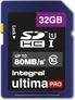 Integral ultima PRO R80 SDHC 32GB, UHS-I U1, Class 10