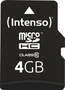 Intenso R20/W12 microSDHC 4GB Kit, Class 10