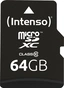 Intenso R20/W12 microSDXC 64GB Kit, Class 10