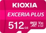 KIOXIA EXCERIA PLUS R100/W85 microSDXC 512GB Kit, UHS-I U3, A1, C...