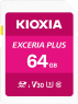 KIOXIA EXCERIA PLUS R98/W65 SDXC 64GB, UHS-I U3, Class 10