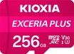 KIOXIA EXCERIA PLUS R100/W85 microSDXC 256GB Kit, UHS-I U3, A1, C...