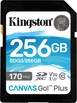Kingston Canvas Go! Plus R170/W90 SDXC 256GB, UHS-I U3, Class 10