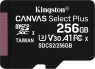 Kingston Canvas Select Plus R100/W85 microSDXC 256GB, UHS-I U3, A...