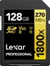 Lexar Professional 1800x Gold Series R280/W210 SDXC 128GB, UHS-II U3, Class 10