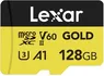 Lexar Professional GOLD R280/W100 microSDXC 128GB Kit, UHS-II U3, A1, Class 10