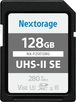 Nextorage NX-F2SE R280/W100 SDXC 128GB, UHS-II U3, Class 10