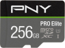 PNY Pro Elite R100/W90 microSDXC 256GB Kit, UHS-I U3, A1, Class 1...