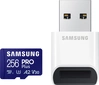 Samsung PRO Plus R180/W130 microSDXC 256GB USB-Kit, UHS-I U3, A2,...