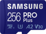 Samsung PRO Plus R160/W120 microSDXC 256GB Kit, UHS-I U3, A2, Cla...