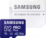 Samsung PRO Plus R180/W130 microSDXC 512GB Kit, UHS-I U3, A2, Cla...
