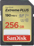 SanDisk Extreme PLUS R190/W130 SDXC 256GB, UHS-I U3, Class 10
