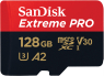 SanDisk Extreme PRO R200/W90 microSDXC 128GB Kit, UHS-I U3, A2, C...
