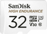SanDisk High Endurance R100/W40 microSDHC 32GB Kit, UHS-I U3, Cla...