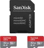 SanDisk Ultra R98 microSDHC 32GB Kit, UHS-I U1, A1, Class 10, 2er-Pack