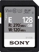 Sony SF-E Series R270/W120 SDXC 128GB, UHS-II U3, Class 10