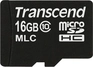 Transcend 10M R24/W22 microSDHC 16GB, Class 10