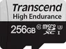 Transcend High Endurance 350V R100/W45 microSDXC 256GB Kit, UHS-I...