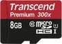 Transcend Premium R45 microSDHC 8GB, UHS-I, Class 10
