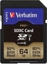 Verbatim Pro+ U3 R90/W80 SDXC 64GB, UHS-I U3, Class 10