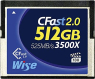 Wise Advanced Blue 3500X R525/W450 CFast 2.0 CompactFlash Card 51...