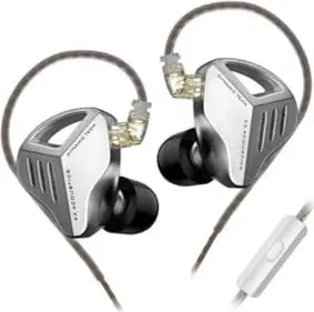 KZ ZVX with microphone silver