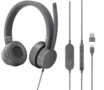 Lenovo Go wired ANC headset Storm Grey