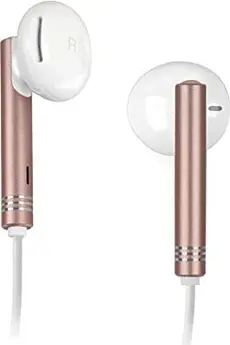 SBS Mobile Metal Earphones Gold Collection pink