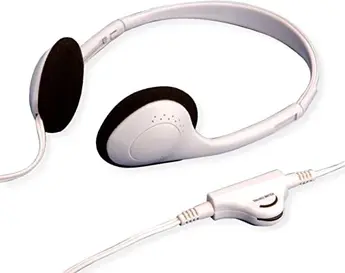 Secomp stereo Headphones with volume control grey