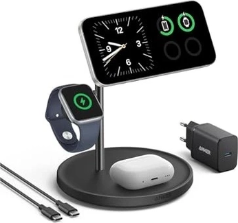 Anker MagGo wireless зарядная станция (3-в-1 Stand) black