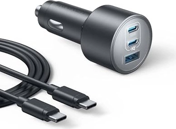 Anker Nano зарядка в машину (167.5W, 3 Ports) black