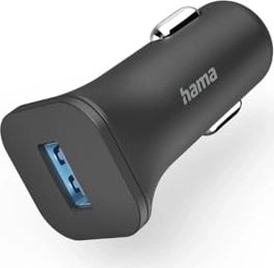 Hama зарядка в машину 1.2A black