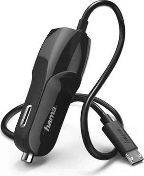 Hama car charger micro USB 1.0A black