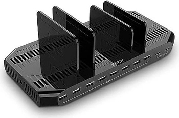 Lindy 120W 10 port USB-зарядная станция black