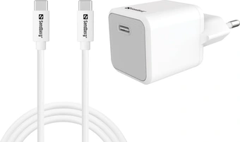 Sandberg USB-C 20W Charger EU + USB-C cable white